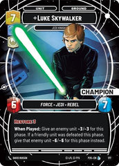 Luke Skywalker - Jedi Knight (Champion) - 175 - Legendary - Sector and Regional Promos: Season 1