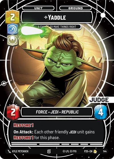 Yaddle - A Chance To Make Things Right - 144 - Rare (Judge) - Judge Promos