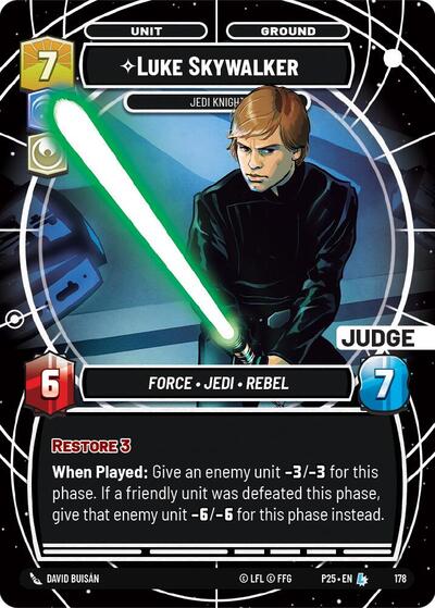 Luke Skywalker - Jedi Knight - 174 - Legendary (Judge) - Judge Promos