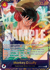 Monkey.D.Luffy - OP12-015 - Super Rare (Treasure Cup 2025) - One Piece Promotion Cards