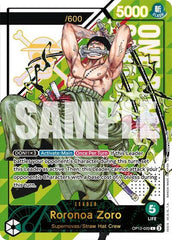 Roronoa Zoro - OP12-020 - Leader (Serial Numbered) - One Piece Promotion Cards