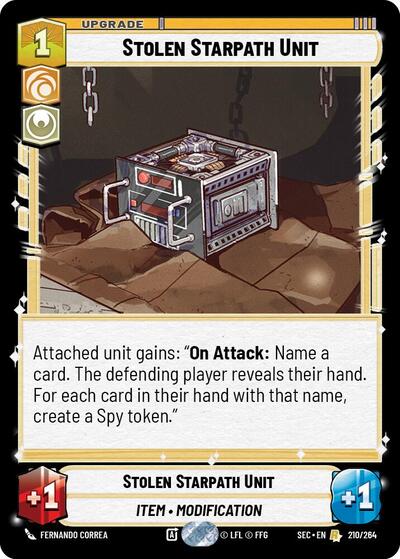 Stolen Starpath Unit - 210/264 - Rare - Secrets of Power