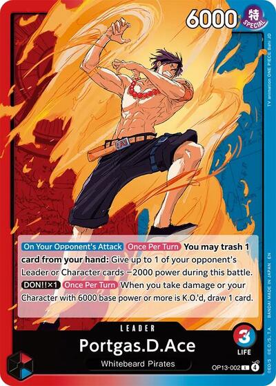 Portgas.D.Ace - OP13-002 - Leader - Carrying On His Will