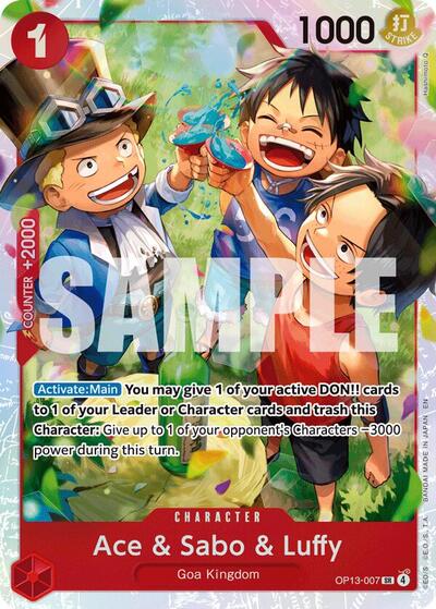 Ace & Sabo & Luffy - OP13-007 - Super Rare - Carrying On His Will