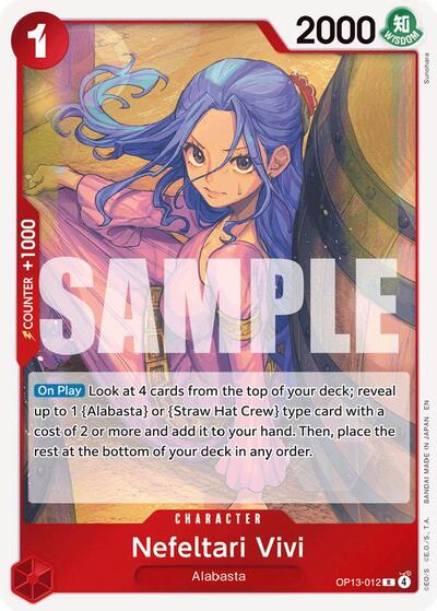 Nefeltari Vivi - OP13-012 - Rare - Carrying On His Will