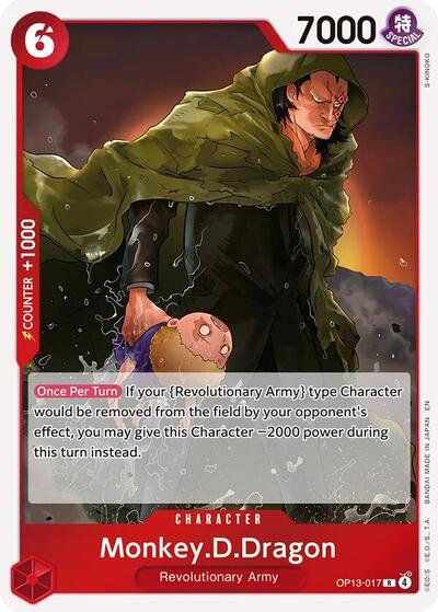 Monkey.D.Dragon - OP13-017 - Rare - Carrying On His Will