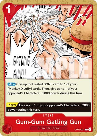 Gum-Gum Gatling Gun - OP13-021 - Common - Carrying On His Will