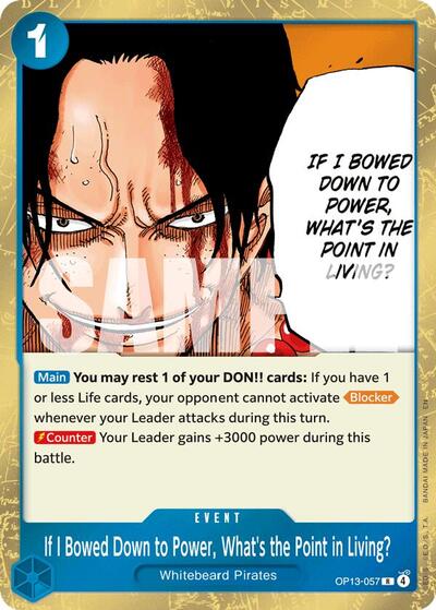 If I Bowed Down to Power