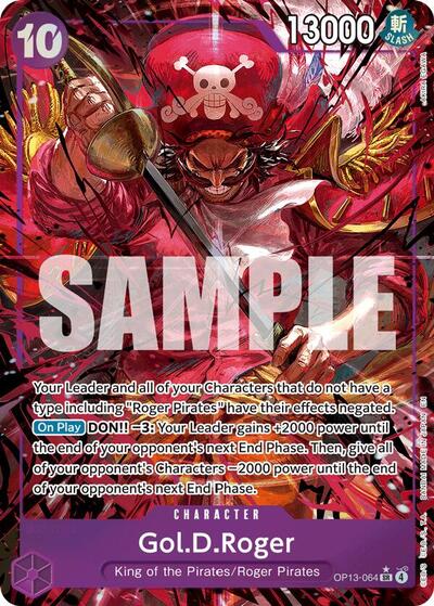 Gol.D.Roger - OP13-064 - Super Rare (Alternate Art) - Carrying On His Will
