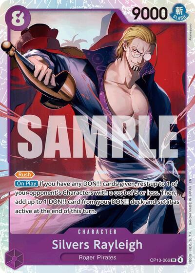 Silvers Rayleigh - OP13-066 - Super Rare - Carrying On His Will