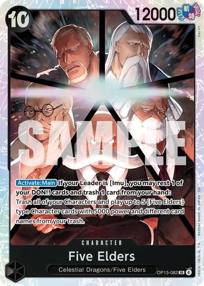Five Elders - OP13-082 - Super Rare - Carrying On His Will