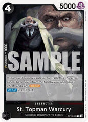 St. Topman Warcury - OP13-089 - Rare - Carrying On His Will