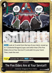 The Five Elders Are at Your Service!!! - OP13-096 - Rare - Carrying On His Will