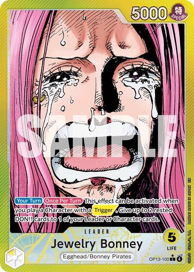 Jewelry Bonney - OP13-100 - Leader (Alternate Art) - Carrying On His Will