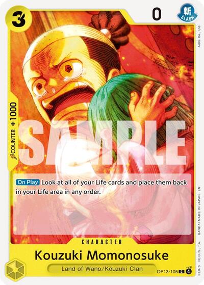 Kouzuki Momonosuke - OP13-105 - Common - Carrying On His Will