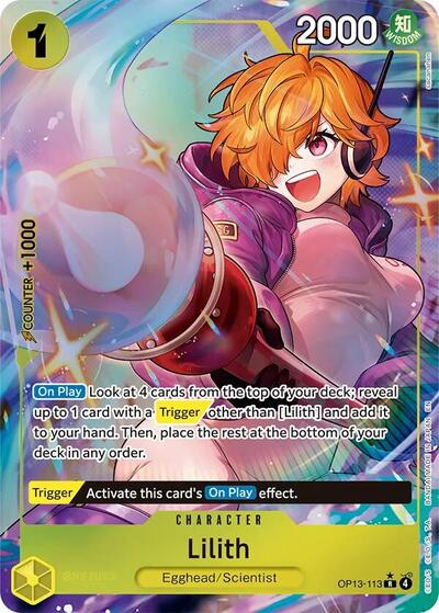 Lilith - OP13-113 - Rare (Alternate Art) - Carrying On His Will