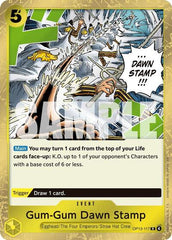 Gum-Gum Dawn Stamp - OP13-117 - Rare - Carrying On His Will
