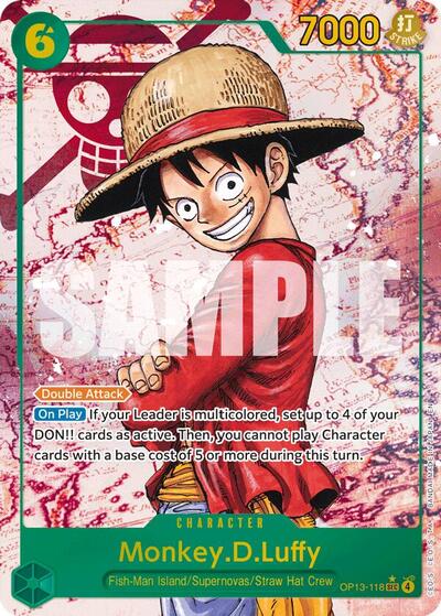 Monkey.D.Luffy - OP13-118 - Secret Rare (Parallel) - Carrying On His Will