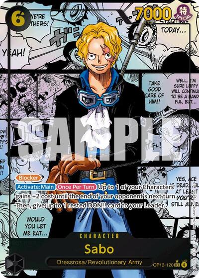 Sabo - OP13-120 - Secret Rare (Super Alternate Art) - Carrying On His Will