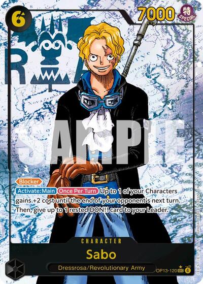 Sabo - OP13-120 - Secret Rare (Parallel) - Carrying On His Will