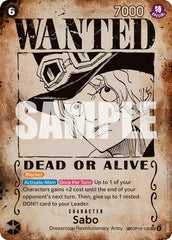 Sabo - OP13-120 - Secret Rare (Wanted Poster) - Carrying On His Will