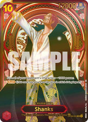 Shanks - OP09-004 (SP) - OP09-004 - Super Rare (Gold Special Alt Art) - Carrying On His Will