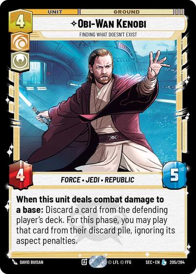 Obi-Wan Kenobi - Finding What Doesn't Exist - 205/264 - Legendary - Secrets of Power