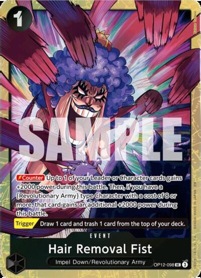 Hair Removal Fist - OP12-098 - Uncommon (Premium Card Collection -Best Selection Vol. 5-) - One Piece Promotion Cards