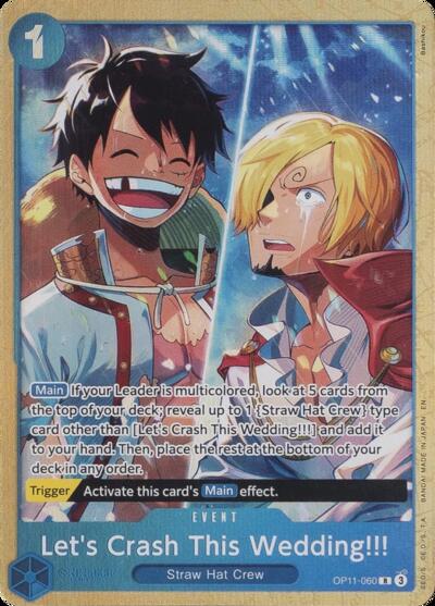 Let's Crash This Wedding!!! - OP11-060 - Rare (Premium Card Collection -Best Selection Vol. 5-) - One Piece Promotion Cards