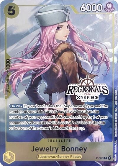 Jewelry Bonney - P-085 - Promo (CS 25-26 Regionals Textured Chase Promo) - One Piece Promotion Cards