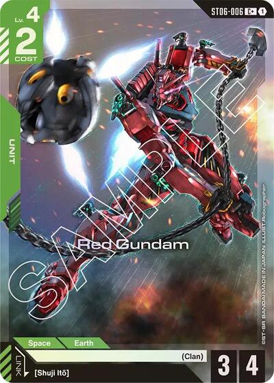 Red Gundam (C+) - ST06-006 - Full Art Common - Starter Deck 06: Clan Unity