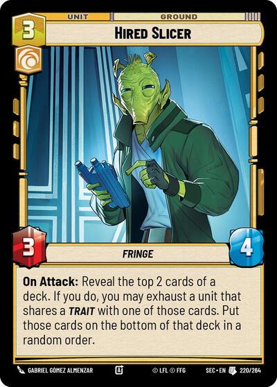 Hired Slicer - 220/264 - Uncommon - Secrets of Power
