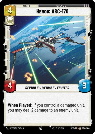 Heroic ARC-170 - 254/264 - Common - Secrets of Power