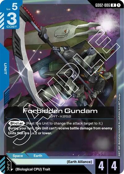 Forbidden Gundam - GD02-006 - RARE - Dual Impact