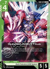 Gundam AGE-1 Titus - GD02-027 - UNCOMMON - Dual Impact