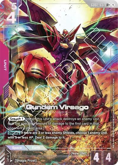 Gundam Virsago (LR+) - GD02-037 - Full Art Legendary Rare - Dual Impact