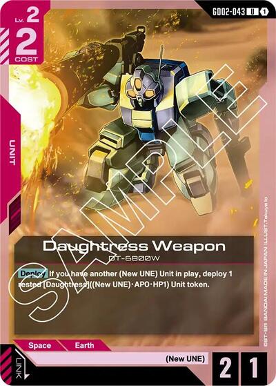 Daughtress Weapon - GD02-043 - UNCOMMON - Dual Impact