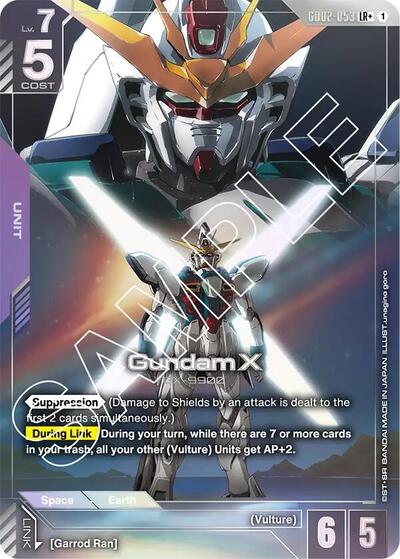 Gundam X (LR+) - GD02-053 - Full Art Legendary Rare - Dual Impact