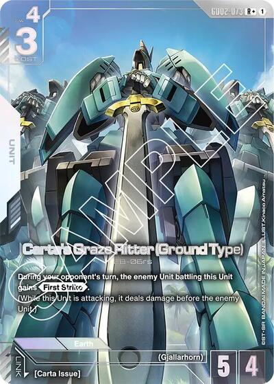 Carta's Graze Ritter (Ground Type) (R+) - GD02-073 - Full Art Rare - Dual Impact