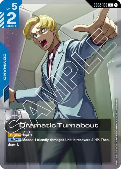 Dramatic Turnabout - GD02-100 - RARE - Dual Impact