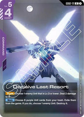 Decisive Last Resort - GD02-111 - RARE - Dual Impact