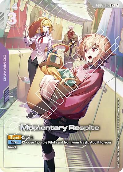 Momentary Respite (R+) - GD02-112 - Full Art Rare - Dual Impact