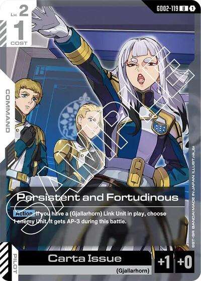 Persistent and Fortudinous - GD02-119 - UNCOMMON - Dual Impact