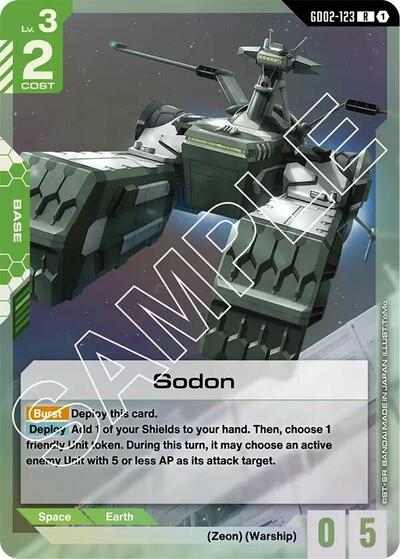 Sodon - GD02-123 - RARE - Dual Impact