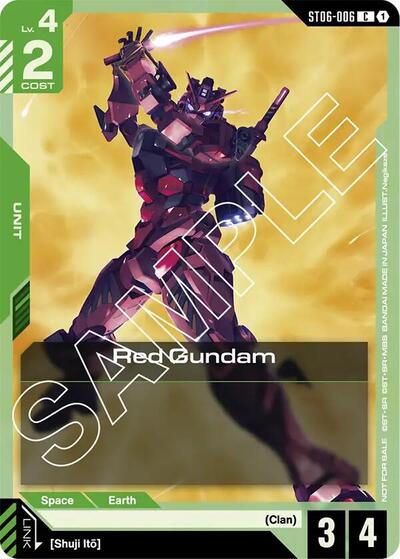 Red Gundam (Boost Kit 01) - ST06-006 - COMMON - Gundam Promotional Cards