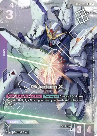 Gundam X (GD02-056) (Store Tournament Winner Pack 02) - GD02-056 - Full Art Rare - Gundam Promotional Cards