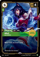 Ahri, Alluring (Launch Exclusive) - 066/298 - Promo - Riftbound Promotional Cards