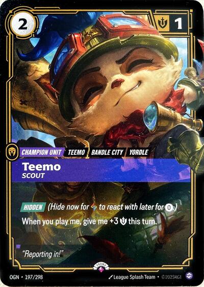Teemo, Scout - 197/298 - Promo - Riftbound Promotional Cards