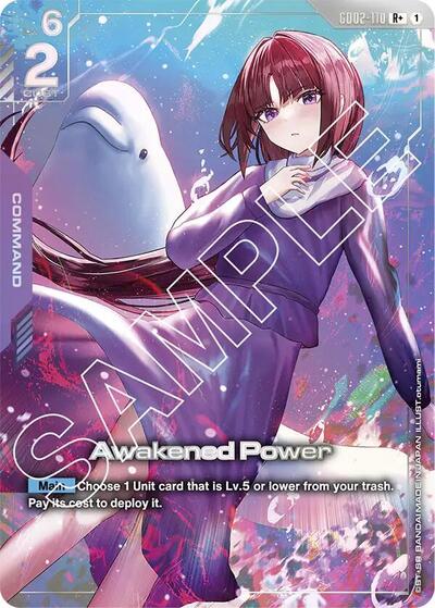 Awakened Power (R+) - GD02-110 - Full Art Rare - Dual Impact