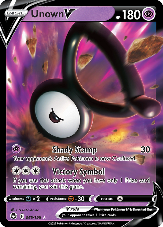 Unown V - 065/195 - Silver Tempest